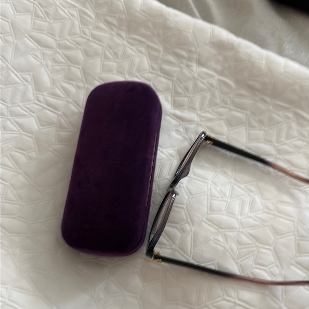 Gucci Ombré Black Purple Glasses with Case Authentic - Picture 9 of 9